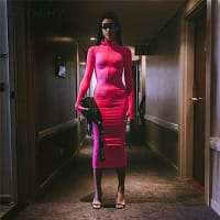 Neon Zip Up Autumn Long Sexy Zipper Front Long Sleeve Bandage Dress NEON ZIP UP DRESSES color: Black|Green|Rose Red