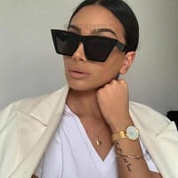 Cat Eye Square Women Designer Luxury Sunglasses GIFTS af7ef0993b8f1511543b19: Black Gray|Blue|Champagne|Leopard|Red|White