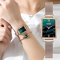 Gaiety Brand Women Watches Fashion Square Ladies Quartz Watch Bracelet Set Green Dial Simple Rose Gold Mesh Luxury Women Watches GIFTS color: 1pc Leather Watch|1pc Leather Watch|1pc Leather Watch|1pc Leather Watch|1pc Leather Watch|1pc Mesh Watch|1pc Mesh Watch|1pc Mesh Watch|1pc Mesh Watch|1pc Mesh Watch|2pcs Leather Set|2pcs Leather Set|2pcs Leather Set|2pcs Leather Set|2pcs Leather Set|2pcs Leather Set|2pcs Mesh Watch Set|2pcs Mesh Watch Set|2pcs Mesh Watch Set|2pcs Mesh Watch Set|2pcs Mesh Watch Set