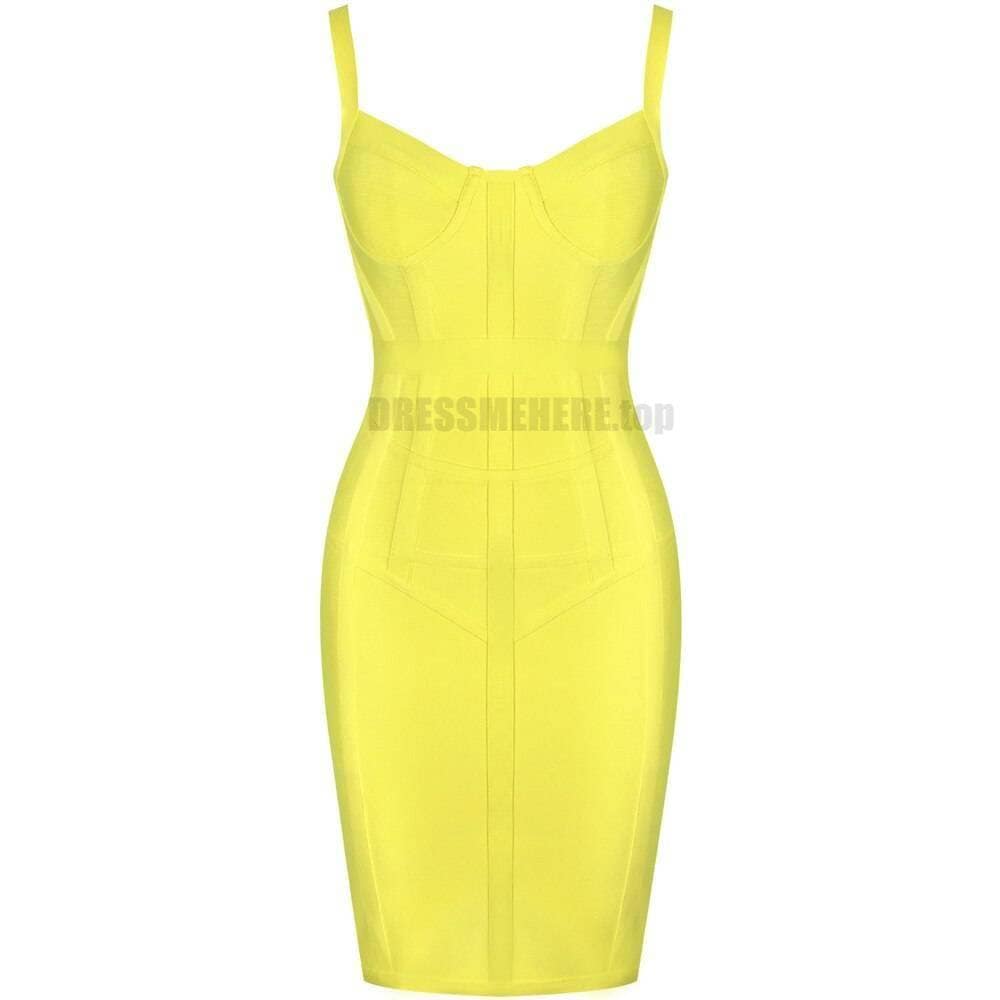 Ocstrade Bandage Dresses Bodycon Vestidos 2021 New Arrival Women Striped Neon Yellow Bandage Dress Rayon Sexy Party Summer Dress NEON ZIP UP DRESSES color: Gray|Pink|Yellow