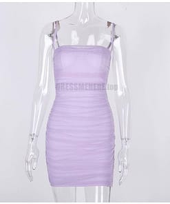 Neon Zip Up Summer Sleeveless Bodycon Mesh Mini Dress NEON COLOR DRESSES color: Black|Coral Red|fluorescent green|Green|Orange|Pink|Purple|Red|White