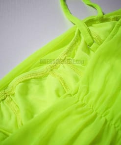 Neon Zip Up Summer Sleeveless Bodycon Mesh Mini Dress NEON COLOR DRESSES color: Black|Coral Red|fluorescent green|Green|Orange|Pink|Purple|Red|White