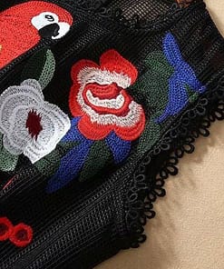 Best Bodycon Mermaid Ruffles Embroidery Dress BEST BODYCON DRESSES color: Multi