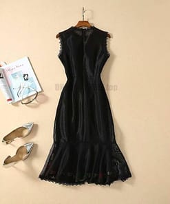 Best Bodycon Mermaid Ruffles Embroidery Dress BEST BODYCON DRESSES color: Multi