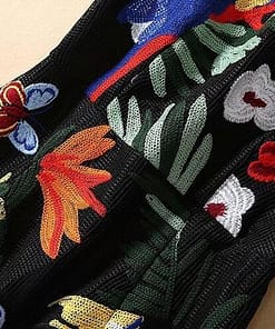 Best Bodycon Mermaid Ruffles Embroidery Dress BEST BODYCON DRESSES color: Multi