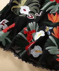 Best Bodycon Mermaid Ruffles Embroidery Dress BEST BODYCON DRESSES color: Multi