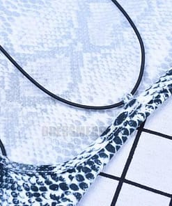 Blue Snakeskin Backless Bodycon Mini Dress BLUE SNAKESKIN DRESSES color: Gray