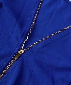 Long Sleeve Zip Up Backless Bodycon Dress LONG SLEEVE ZIP UP DRESSES color: Black|Blue|Red