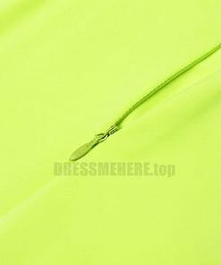 Neon Zip Up Autumn Long Sexy Zipper Front Long Sleeve Bandage Dress NEON ZIP UP DRESSES color: Black|Green|Rose Red