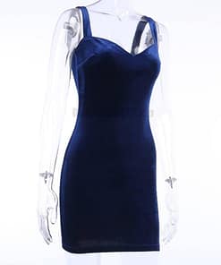 Sexy Summer Spaghetti Strap Mini Dress SEXY SUMMER DRESSESES color: Blue