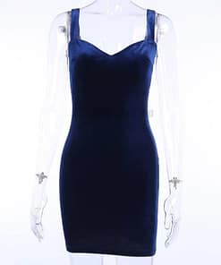 Sexy Summer Spaghetti Strap Mini Dress SEXY SUMMER DRESSESES color: Blue