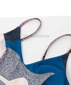 Sexy Summer Trumpet Patchwork V-Neck Print Asymmetrical Hem Dress SEXY SUMMER DRESSESES color: Multi