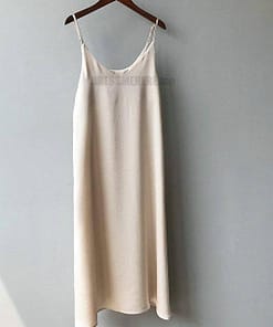 Spaghetti Strap Summer Shift Midi Strap Adjust Sleeveless Elegant Dress SPAGHETTI STRAP SUMMER DRESSESES color: 0386--blue|0386-beige|0386-black
