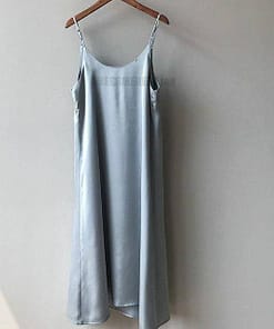 Spaghetti Strap Summer Shift Midi Strap Adjust Sleeveless Elegant Dress SPAGHETTI STRAP SUMMER DRESSESES color: 0386--blue|0386-beige|0386-black