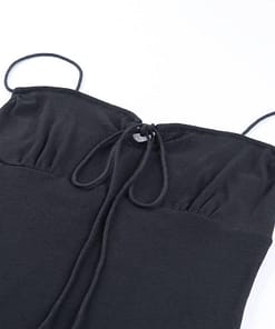 Spaghetti Strap Summer Cotton Mini Dress SPAGHETTI STRAP SUMMER DRESSESES color: apricot|Black