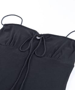 Spaghetti Strap Summer Cotton Mini Dress SPAGHETTI STRAP SUMMER DRESSESES color: apricot|Black
