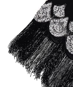 Flapper Stretchy Beaded Fringe Sequin Dress FLAPPER DRESSES size: L|M|S|XL