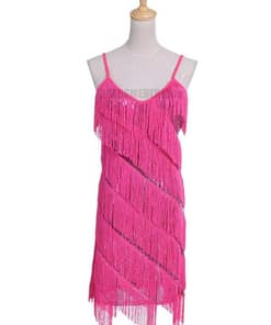 Flapper Dress Vintage Sequin Gold Fringe Dress FLAPPER DRESSES color: ash grey|Black|fushia|Gold|Red|Royal Blue|White