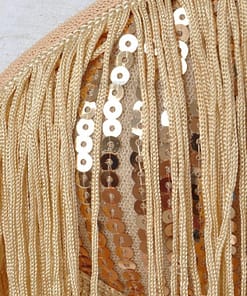 Flapper Dress Vintage Sequin Gold Fringe Dress FLAPPER DRESSES color: ash grey|Black|fushia|Gold|Red|Royal Blue|White