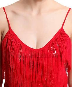 Flapper Dress Vintage Sequin Gold Fringe Dress FLAPPER DRESSES color: ash grey|Black|fushia|Gold|Red|Royal Blue|White
