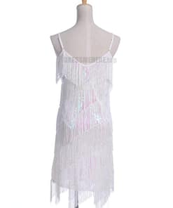 Flapper Dress Vintage Sequin Gold Fringe Dress FLAPPER DRESSES color: ash grey|Black|fushia|Gold|Red|Royal Blue|White