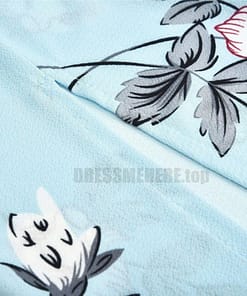 Deep Plunge Maxi Dress Summer Boho Floral Halterneck Dress DEEP PLUNGE MAXI DRESSES WITH FRONT SPLIT color: Blue|Navy|Pink