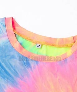 Neon Color Tye Dye Rainbow Sexy Dress NEON COLOR DRESSES color: Blue|Orange|see chart