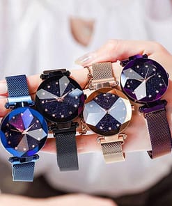 Starry Sky Clock Luxury Fashion Diamond Quartz Wrist Watches GIFTS color: Black|Black1|Blue|Blue1|Brown|Brown1|Gold|Gold1|Purple|Purple1|Red|Red1