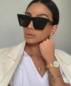Cat Eye Square Women Designer Luxury Sunglasses GIFTS af7ef0993b8f1511543b19: Black Gray|Blue|Champagne|Leopard|Red|White
