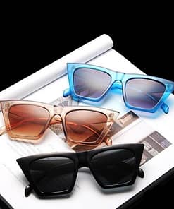 Cat Eye Square Women Designer Luxury Sunglasses GIFTS af7ef0993b8f1511543b19: Black Gray|Blue|Champagne|Leopard|Red|White