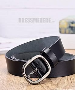 Women Genuine Leather Pin Buckles Vintage Belt GIFTS color: Black|black-coffee|black-orange|coffee|Orange|redbrown|White