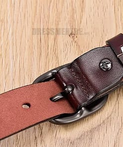 Women Genuine Leather Pin Buckles Vintage Belt GIFTS color: Black|black-coffee|black-orange|coffee|Orange|redbrown|White