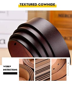 Women Genuine Leather Pin Buckles Vintage Belt GIFTS color: Black|black-coffee|black-orange|coffee|Orange|redbrown|White