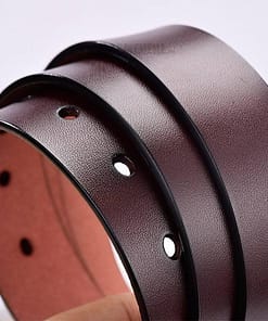 Women Genuine Leather Pin Buckles Vintage Belt GIFTS color: Black|black-coffee|black-orange|coffee|Orange|redbrown|White
