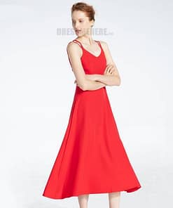 Spaghetti Strap Summer Classical Ankle-Length Dresses SPAGHETTI STRAP SUMMER DRESSESES color: Black|Black Flower|Green|Green Flower|Orange|Red|Red Flower|White|Yellow|Yellow Flower