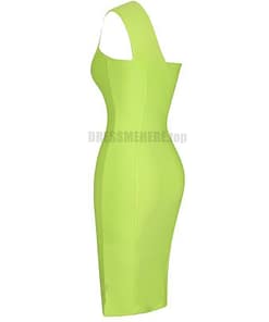 Ocstrade Celebrity Bandage Dress New Arrival 2020 Summer Women Neon Green Bandage Dress Bodycon One Shoulder Evening Party Dress NEON ZIP UP DRESSES color: Black|Blue|Neon Green|Neon Orange|Neon Pink|White