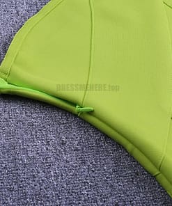 Ocstrade Celebrity Bandage Dress New Arrival 2020 Summer Women Neon Green Bandage Dress Bodycon One Shoulder Evening Party Dress NEON ZIP UP DRESSES color: Black|Blue|Neon Green|Neon Orange|Neon Pink|White