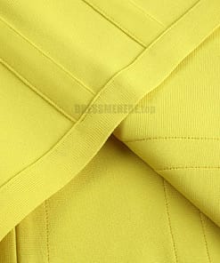 Ocstrade Bandage Dresses Bodycon Vestidos 2021 New Arrival Women Striped Neon Yellow Bandage Dress Rayon Sexy Party Summer Dress NEON ZIP UP DRESSES color: Gray|Pink|Yellow