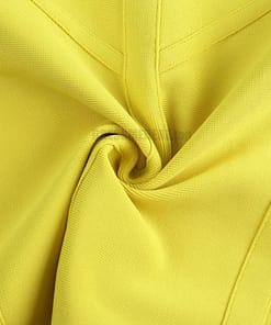 Ocstrade Bandage Dresses Bodycon Vestidos 2021 New Arrival Women Striped Neon Yellow Bandage Dress Rayon Sexy Party Summer Dress NEON ZIP UP DRESSES color: Gray|Pink|Yellow