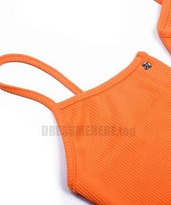 Dulzura ribbed knitted neon women mini dress sexy solid bodycon 2020 summer festival streetwear clothes party elegant clothing NEON COLOR DRESSES color: Orange|yellow green