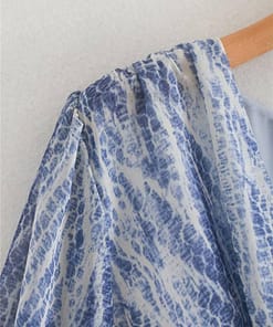 snakeskin print ruffle dress lantern sleeve v neck sexy dresses spring autumn sukienka letnia za 2020 women vestido de mujer NEON COLOR DRESSES color: Blue|Brown|Pink