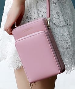 Mini Women Messenger Bags With Phone Pocket ACCESSORIES color: Black 2 Pocket|Black 3 Pocket|Blue 2 Pocket|Brown 3 Pocket|Dard Blue 3 Pocket|Dark Red 3 Pocket|Gray 2 Pocket|Orange 3 Pocket|Pink 2 Pocket|Pink 3 Pocket|Purple 2 Pocket|Purple 3 Pocket|Red 2 Pocket|Red 3 Pocket|Rose 3 Pocket