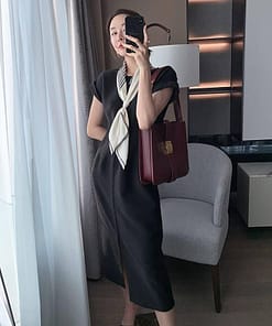 Dress for Work Elegant Bodycon Slim Summer DRESSES FOR WORK color: Black|White