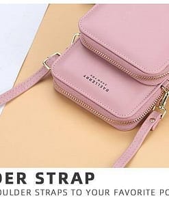 Mini Women Messenger Bags With Phone Pocket ACCESSORIES color: Black 2 Pocket|Black 3 Pocket|Blue 2 Pocket|Brown 3 Pocket|Dard Blue 3 Pocket|Dark Red 3 Pocket|Gray 2 Pocket|Orange 3 Pocket|Pink 2 Pocket|Pink 3 Pocket|Purple 2 Pocket|Purple 3 Pocket|Red 2 Pocket|Red 3 Pocket|Rose 3 Pocket