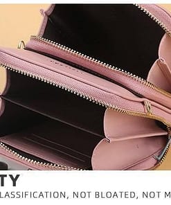 Mini Women Messenger Bags With Phone Pocket ACCESSORIES color: Black 2 Pocket|Black 3 Pocket|Blue 2 Pocket|Brown 3 Pocket|Dard Blue 3 Pocket|Dark Red 3 Pocket|Gray 2 Pocket|Orange 3 Pocket|Pink 2 Pocket|Pink 3 Pocket|Purple 2 Pocket|Purple 3 Pocket|Red 2 Pocket|Red 3 Pocket|Rose 3 Pocket
