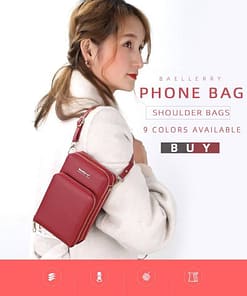 Mini Women Messenger Bags With Phone Pocket ACCESSORIES color: Black 2 Pocket|Black 3 Pocket|Blue 2 Pocket|Brown 3 Pocket|Dard Blue 3 Pocket|Dark Red 3 Pocket|Gray 2 Pocket|Orange 3 Pocket|Pink 2 Pocket|Pink 3 Pocket|Purple 2 Pocket|Purple 3 Pocket|Red 2 Pocket|Red 3 Pocket|Rose 3 Pocket