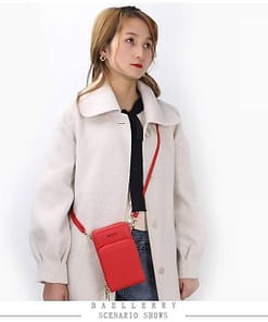 Mini Women Messenger Bags With Phone Pocket ACCESSORIES color: Black 2 Pocket|Black 3 Pocket|Blue 2 Pocket|Brown 3 Pocket|Dard Blue 3 Pocket|Dark Red 3 Pocket|Gray 2 Pocket|Orange 3 Pocket|Pink 2 Pocket|Pink 3 Pocket|Purple 2 Pocket|Purple 3 Pocket|Red 2 Pocket|Red 3 Pocket|Rose 3 Pocket