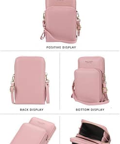 Mini Women Messenger Bags With Phone Pocket ACCESSORIES color: Black 2 Pocket|Black 3 Pocket|Blue 2 Pocket|Brown 3 Pocket|Dard Blue 3 Pocket|Dark Red 3 Pocket|Gray 2 Pocket|Orange 3 Pocket|Pink 2 Pocket|Pink 3 Pocket|Purple 2 Pocket|Purple 3 Pocket|Red 2 Pocket|Red 3 Pocket|Rose 3 Pocket