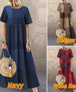 ZANZEA Fashion Summer Maxi Dress Women’s Printed Sundress Casual Short Sleeve Vestidos Female High Waist Robe Femme NEON COLOR DRESSES color: A1 Beige CottonRayon|A1 Gray CottonRayon|A2 Beige Rayon|A2 Black Rayon|A2 Red Rayon|A3 Coffee Cotton|A3 Green Cotton|A3 Red Cotton|A4 Cotton Navy|A4 Cotton Red|A4 Cotton Yellow|A5 Blue Cotton Rayon|A5 Red Cotton Rayon|A5 Yello CottonRayon|A6 Green RayonCotton|A6 Grey RayonCotton|A6 Red RayonCotton|B Beige Cotton|B White Cotton|C Blue Cotton|C Green Cotton|C Pink Cotton