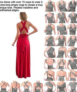 Sexy Women Multiway Wrap Convertible Boho Maxi Club Red Dress Bandage Long Dress Party Bridesmaids Infinity Robe Longue Femme PLUNGE MAXI DRESSES color: Army green|Bean paste|Beige|Black|Blue gray|Brown|Burgundy|celadon|Champagne|champagne 2hao|Deep purple|dusty pink|Flower gray|Grape purple|Grass green|Gray|Green|Khaki|Light blue|Mei red|Mint green|Navy Blue|Pink|Purple|Purple blue|Red|sapphire|Water is blue|Yellow